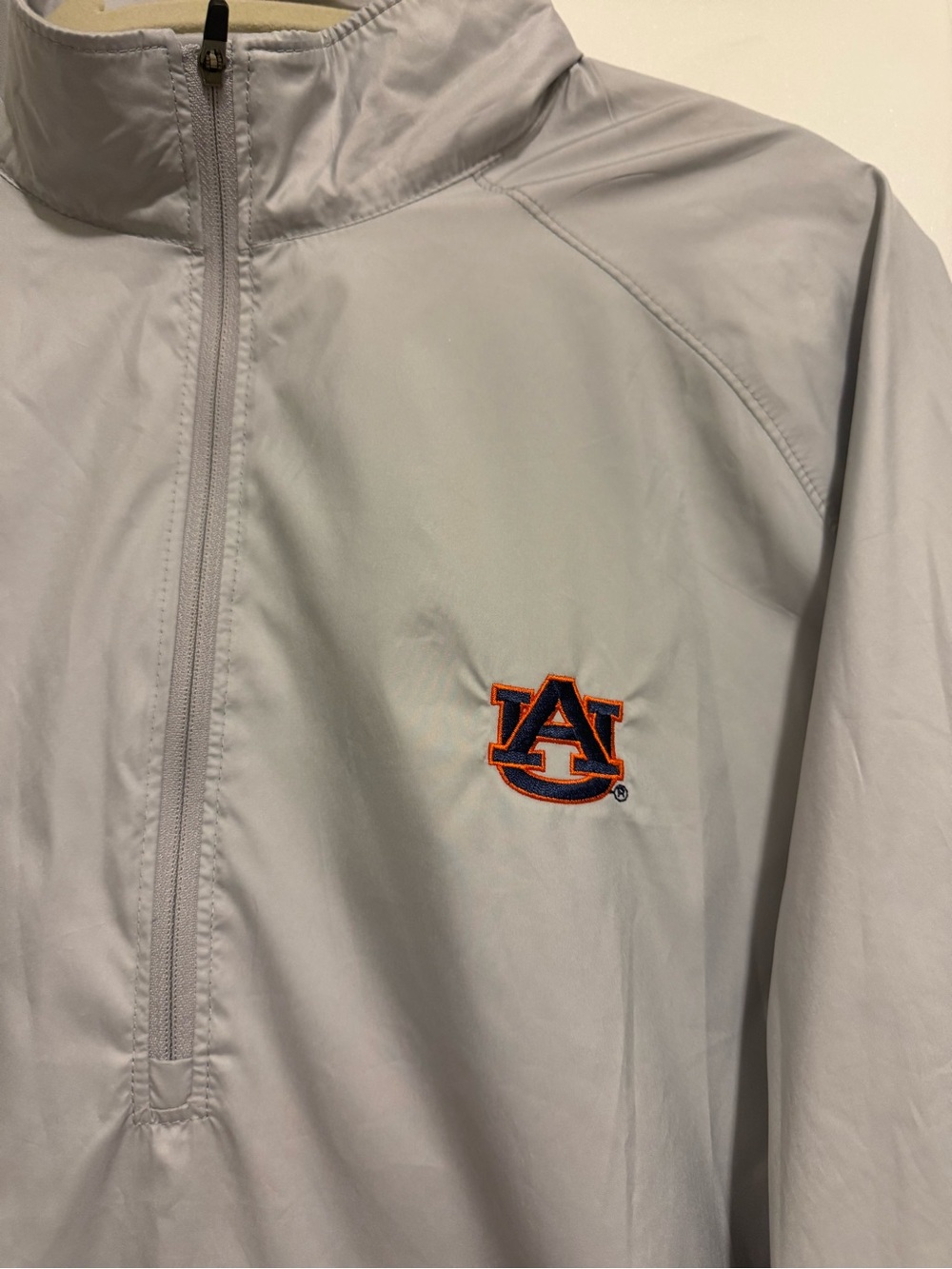 Peter Millar Auburn Tigers AU Windbreaker Pullover Jacket Gray Size Small - Picture 2 of 6